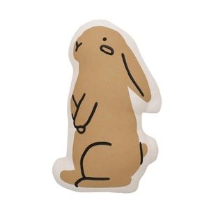 Imani Collective Handmade in Kenya Bunny Rabbit Pillow W/ Artist Tag 11" x 6.5"